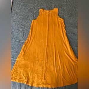 Time and Tru Golden Yellow shift dress